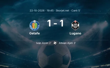 MAÇ BAŞLADI | Getafe - Lugano