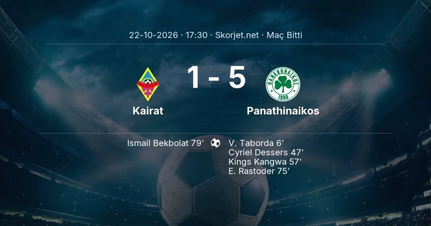 Avrupa Konferans Ligi | Kairat 1-5 Panathinaikos sonucu