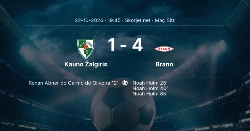 Avrupa Konferans Ligi | Kauno Žalgiris 1-4 Brann sonucu