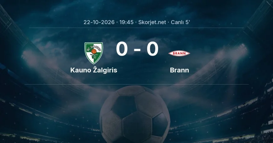 Avrupa Konferans Ligi: Kauno Žalgiris - Brann maçı başladı