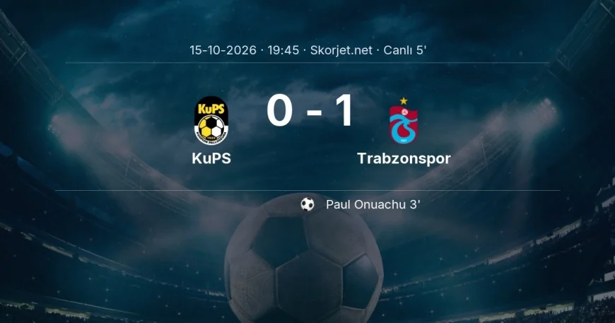 MAÇ BAŞLADI | KuPS - Trabzonspor