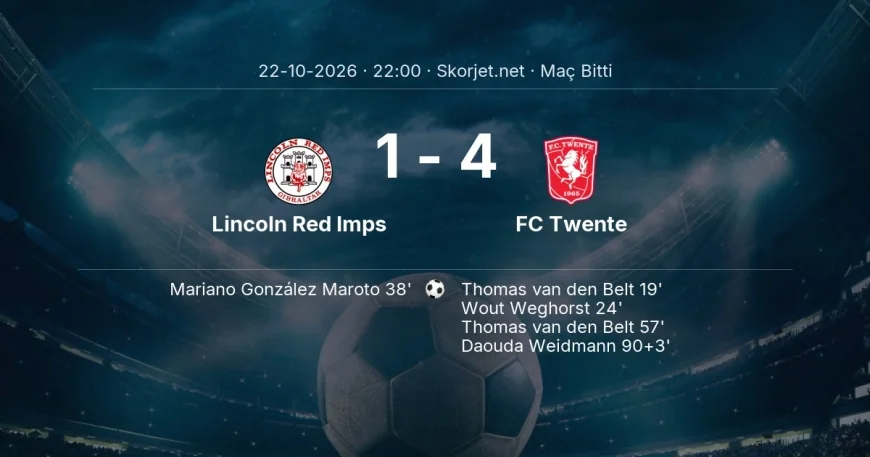 Avrupa Konferans Ligi | Lincoln Red Imps 1-4 FC Twente sonucu