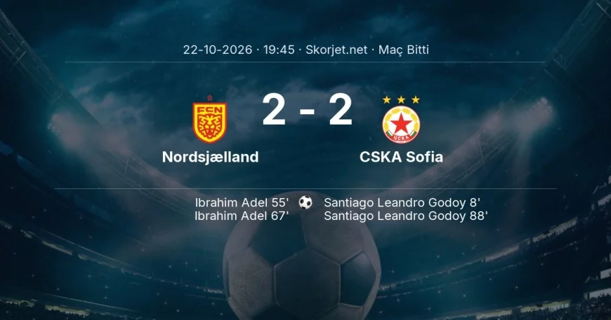 Nordsjælland 2-2 CSKA Sofia - maç özeti | Avrupa Konferans Ligi