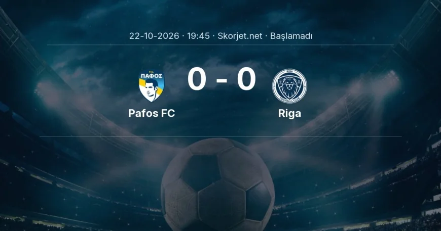 Pafos FC - Riga maçı ne zaman, saat kaçta? | Avrupa Konferans Ligi