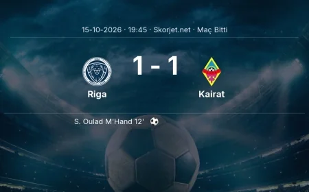 Maç sonucu: Riga 1-1 Kairat | Avrupa Konferans Ligi