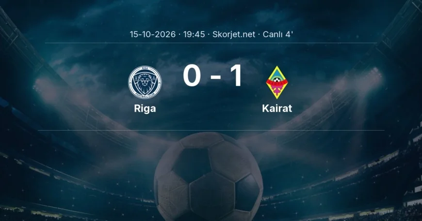 MAÇ BAŞLADI | Riga - Kairat