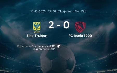 Avrupa Konferans Ligi | Sint-Truiden 2-0 FC Iberia 1999 sonucu
