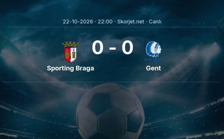 MAÇ BAŞLADI | Sporting Braga - Gent