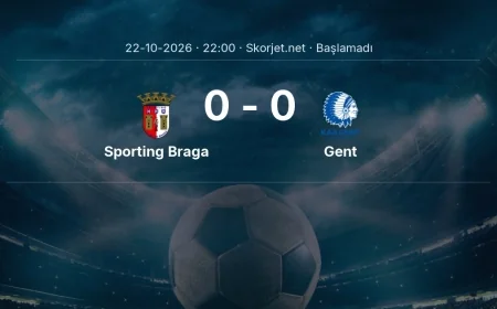 Sporting Braga - Gent muhtemel ilk 11'ler | Avrupa Konferans Ligi