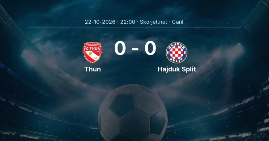 MAÇ BAŞLADI | Thun - Hajduk Split