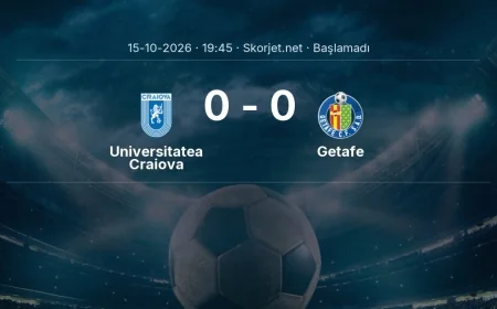 Avrupa Konferans Ligi: Universitatea Craiova - Getafe kadro ve maç öncesi