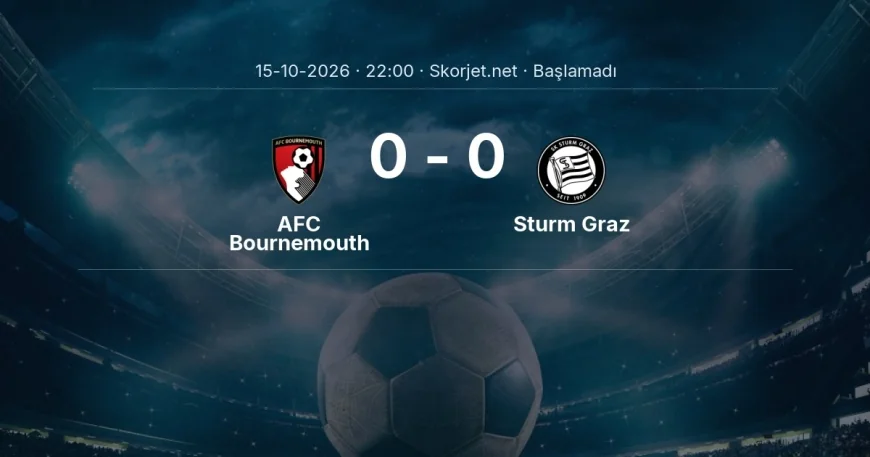 AFC Bournemouth - Sturm Graz muhtemel ilk 11'ler | Avrupa Ligi
