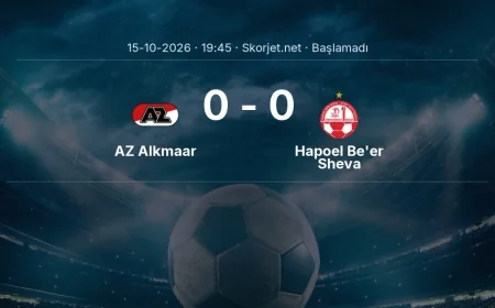 Avrupa Ligi: AZ Alkmaar - Hapoel Be'er Sheva kadro ve maç öncesi