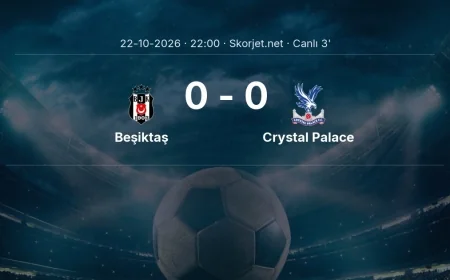 Avrupa Ligi: Beşiktaş - Crystal Palace maçı başladı