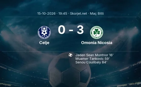 Avrupa Ligi | Celje 0-3 Omonia Nicosia sonucu