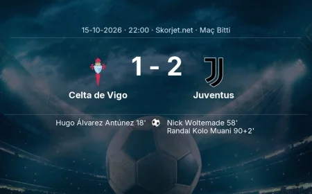 Maç sonucu: Celta de Vigo 1-2 Juventus | Avrupa Ligi