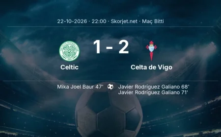 Maç sonucu: Celtic 1-2 Celta de Vigo | Avrupa Ligi