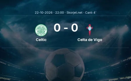 MAÇ BAŞLADI | Celtic - Celta de Vigo