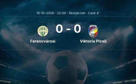 Ferencvárosi - Viktoria Plzeň maçı başladı | Avrupa Ligi