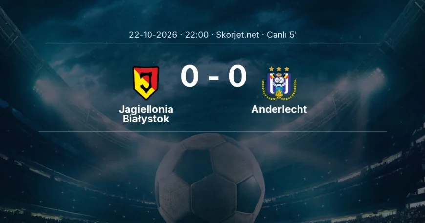 Jagiellonia Białystok - Anderlecht maçı başladı | Avrupa Ligi