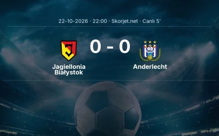 Jagiellonia Białystok - Anderlecht maçı başladı | Avrupa Ligi