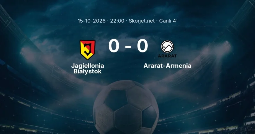 Jagiellonia Białystok - Ararat-Armenia maçı başladı | Avrupa Ligi