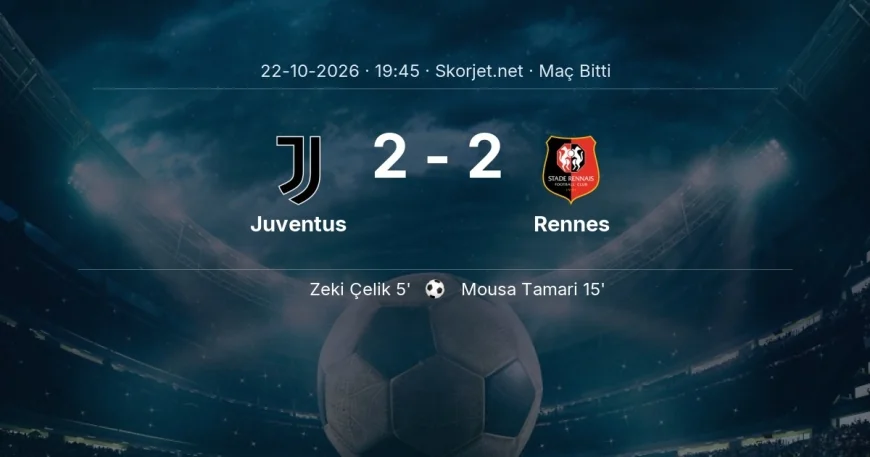 Juventus 2-2 Rennes - maç özeti | Avrupa Ligi