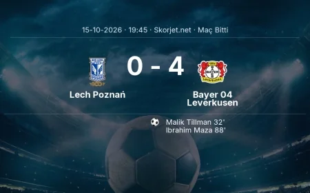 Avrupa Ligi | Lech Poznań 0-4 Bayer 04 Leverkusen sonucu
