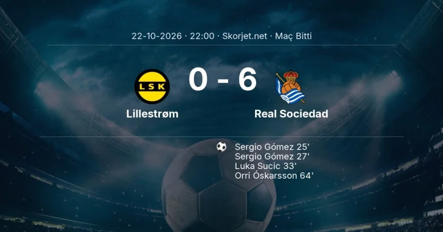 Lillestrøm 0-6 Real Sociedad - maç özeti | Avrupa Ligi