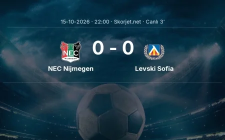 MAÇ BAŞLADI | NEC Nijmegen - Levski Sofia