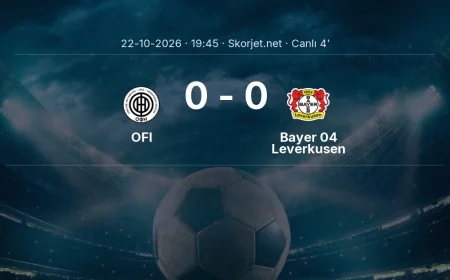 Avrupa Ligi: OFI - Bayer 04 Leverkusen maçı başladı