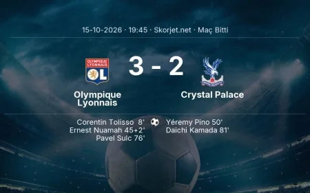 Avrupa Ligi | Olympique Lyonnais 3-2 Crystal Palace sonucu