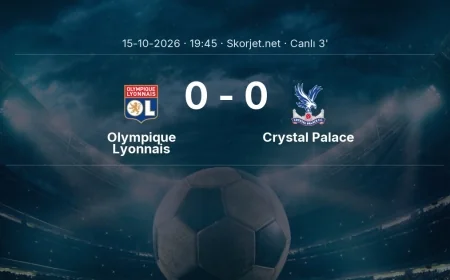 Avrupa Ligi: Olympique Lyonnais - Crystal Palace maçı başladı