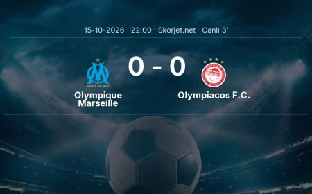 MAÇ BAŞLADI | Olympique Marseille - Olympiacos F.C.