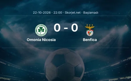 Avrupa Ligi: Omonia Nicosia - Benfica kadro ve maç öncesi