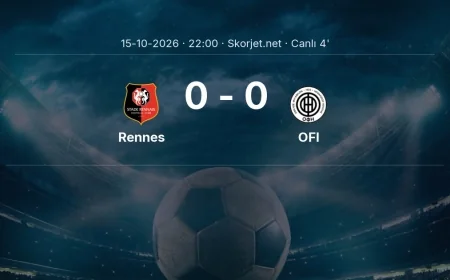 MAÇ BAŞLADI | Rennes - OFI