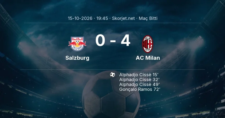 Maç sonucu: Salzburg 0-4 AC Milan | Avrupa Ligi