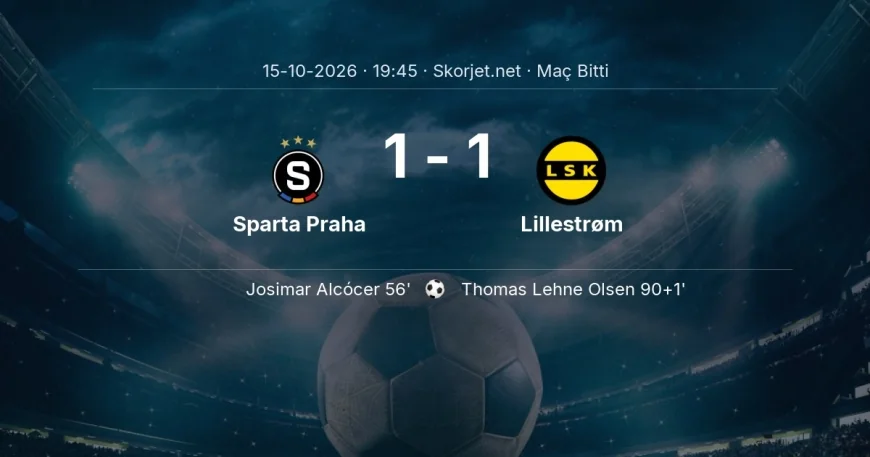 Avrupa Ligi | Sparta Praha 1-1 Lillestrøm sonucu