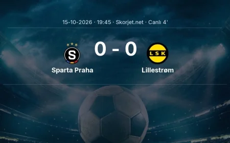 Avrupa Ligi: Sparta Praha - Lillestrøm maçı başladı
