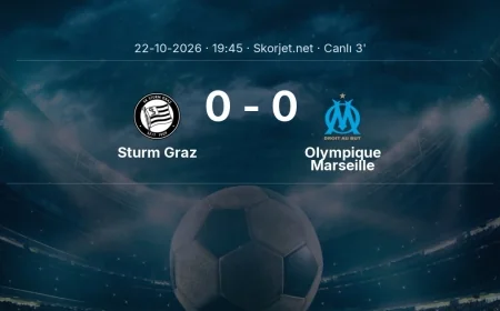 Sturm Graz - Olympique Marseille maçı başladı | Avrupa Ligi
