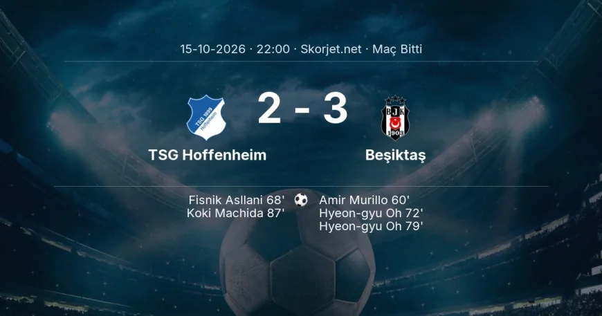 TSG Hoffenheim 2-3 Beşiktaş - maç özeti | Avrupa Ligi
