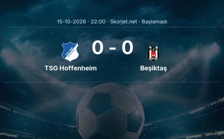 Avrupa Ligi: TSG Hoffenheim - Beşiktaş kadro ve maç öncesi