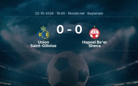 Avrupa Ligi: Union Saint-Gilloise - Hapoel Be'er Sheva kadro ve maç öncesi
