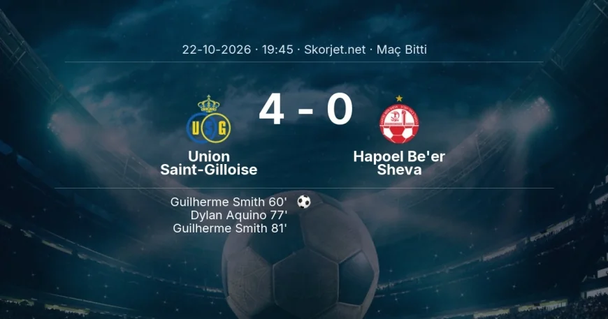 Union Saint-Gilloise 4-0 Hapoel Be'er Sheva - maç özeti | Avrupa Ligi