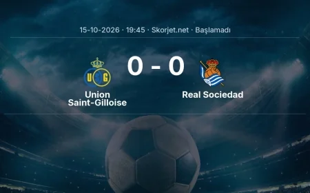 Avrupa Ligi: Union Saint-Gilloise - Real Sociedad kadro ve maç öncesi