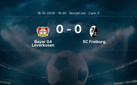 Bundesliga: Bayer 04 Leverkusen - SC Freiburg maçı başladı