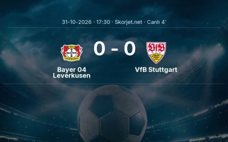 Bundesliga: Bayer 04 Leverkusen - VfB Stuttgart maçı başladı