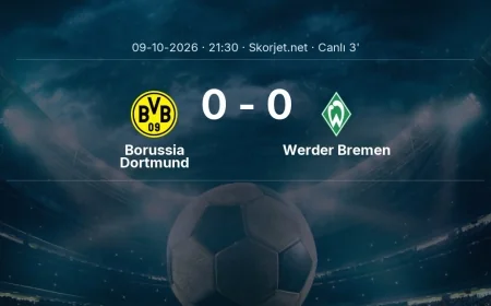 MAÇ BAŞLADI | Borussia Dortmund - Werder Bremen