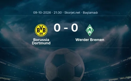 Borussia Dortmund - Werder Bremen muhtemel ilk 11'ler | Bundesliga