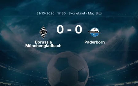 Borussia Mönchengladbach 0-0 Paderborn - maç özeti | Bundesliga